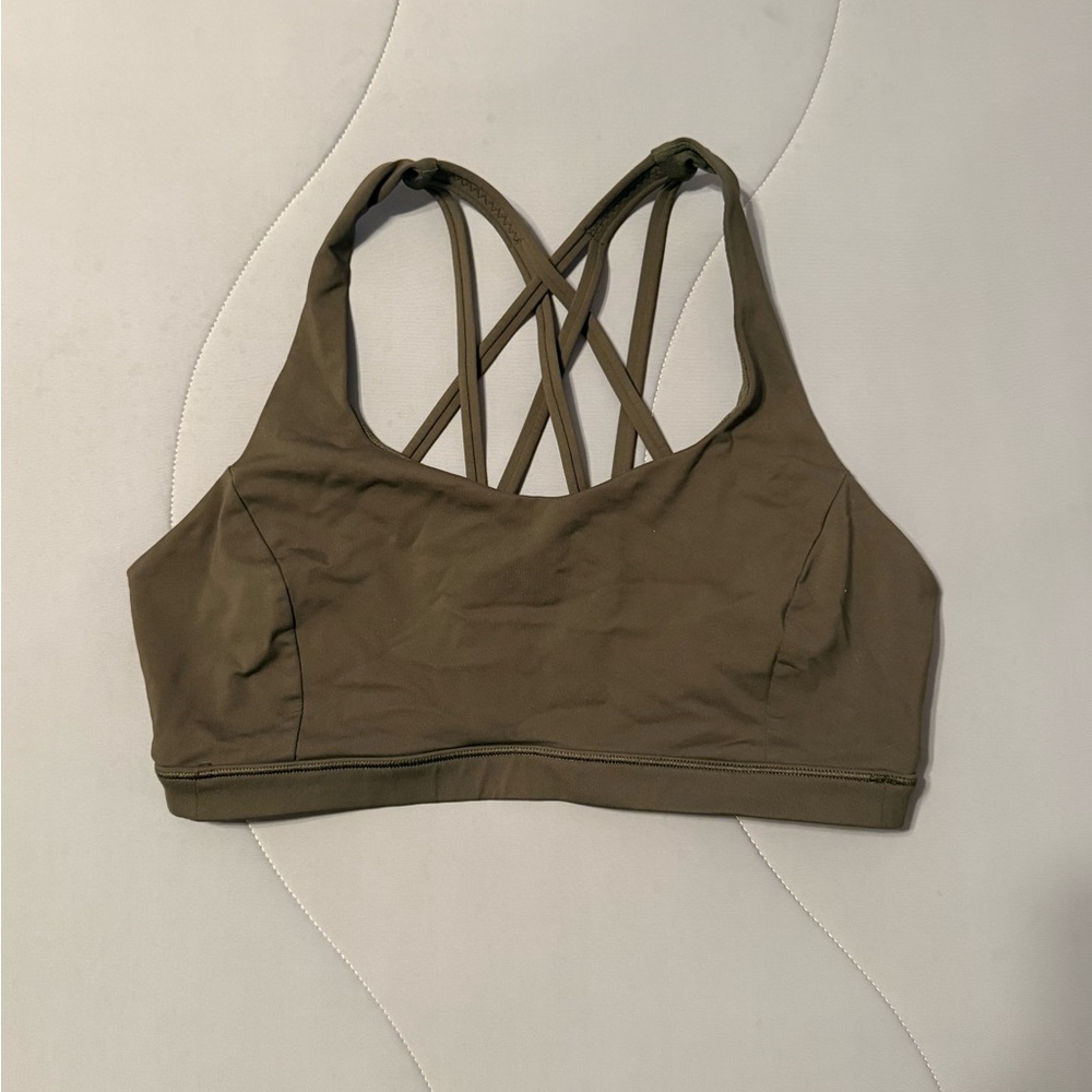 lululemon Energy Bra - Camo Green